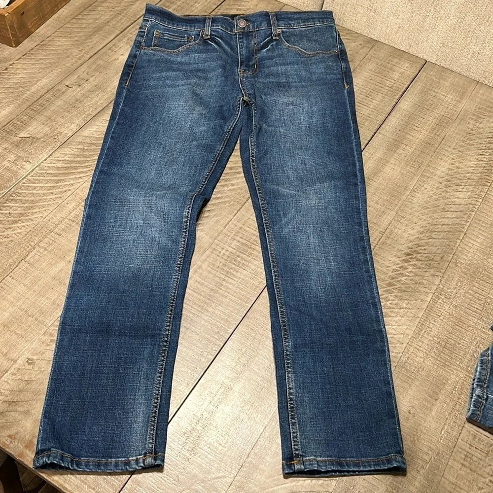 RSQ Slim Straight 30 x 30 Blue Jeans Dark Wash Classic Denim Stretch like new!